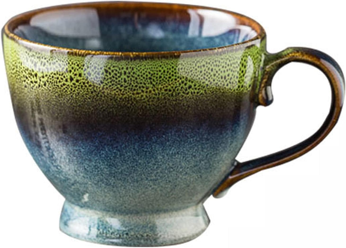 ZPPLD Grande Tasse à Café en Céramique 500 ml - Mug avec Anse pour Petit Déjeuner, Thé, Lait - Porcelaine Premium - Cadeau de Noël Style A