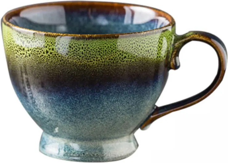 ZPPLD Grande Tasse à Café en Céramique 500 ml - Mug avec Anse pour Petit Déjeuner, Thé, Lait - Porcelaine Premium - Cadeau de Noël Style A