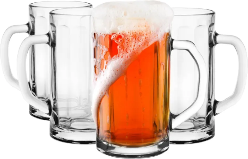 Glasmark Krosno Lot de verres à bière 0,3 litre - Chope à bière - Chope à bière - Verres pour bière artisanale - Verre à bière - Verre à boire - Passe au lave-vaisselle - 4 x 300 ml