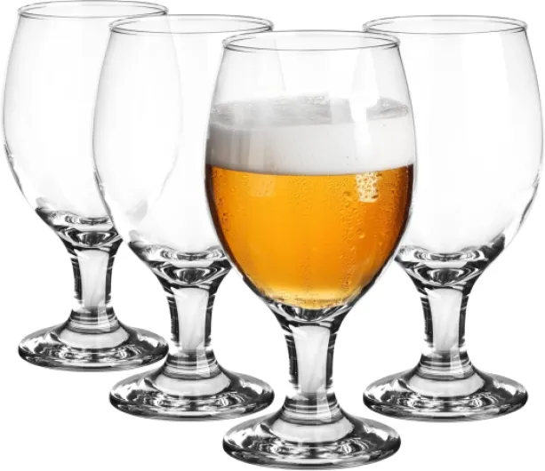 Glasmark Krosno Lot de verres à bière 0,36 litre Verres à bière Verres à bière pour bière artisanale Tulipe Verre à bière Verre à boire Verre pour cocktail Verres à cocktail Lot de 4
