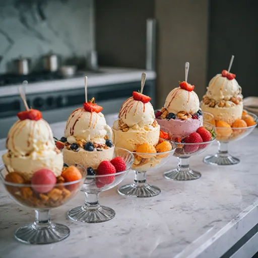Comment sublimer la présentation de vos desserts glacés avec la coupe à glaces en milieu professionnel