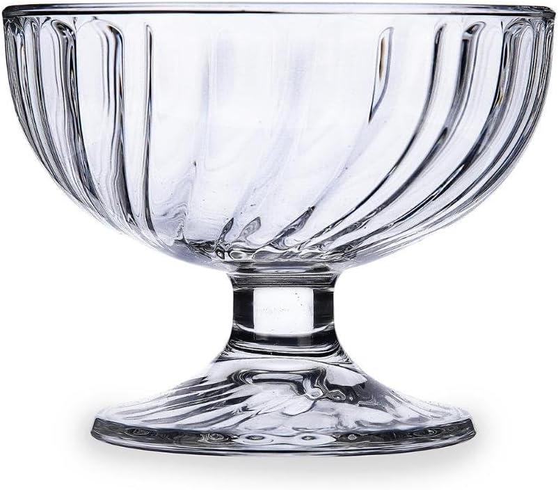 43121 Lot de 6 coupes à glace, en verre transparent, 380 ml 6 Unité (Lot de 1)