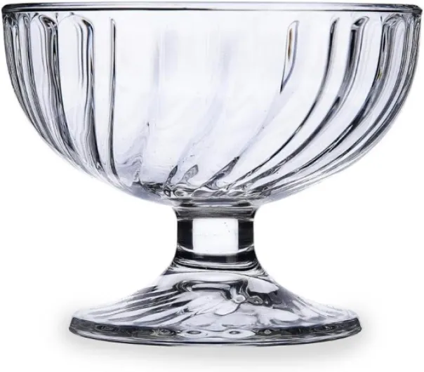 43121 Lot de 6 coupes à glace, en verre transparent, 380 ml 6 Unité (Lot de 1)