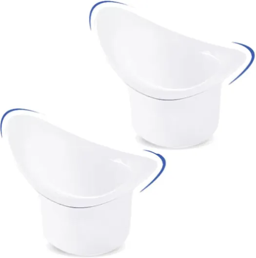 2 pcs Jetable Plastique Gobelet de Lavage Oculaires de Gobelets pour Douche Oculaire en Silicone Blanc Laiteux 8 Ml Avec Des Graduations PréCises, UtiliséS Pour Garder Les Yeux Propres Et Frais #1