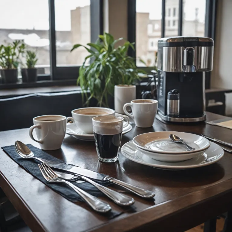 Utilisation des couteaux en plastique dans le service du café professionnel