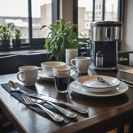 Utilisation des couteaux en plastique dans le service du café professionnel