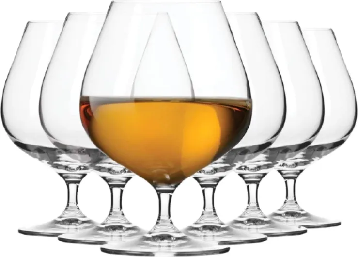 Verres à Cognac Brandy Whisky Degustation - Lot de 6 - 550 ML - Collection Harmony - Parfait la Maison, Les Restaurant,s Les Fêtes - Lavable au Lave-vaisselle Cognac 550ml (Ensemble de 6)
