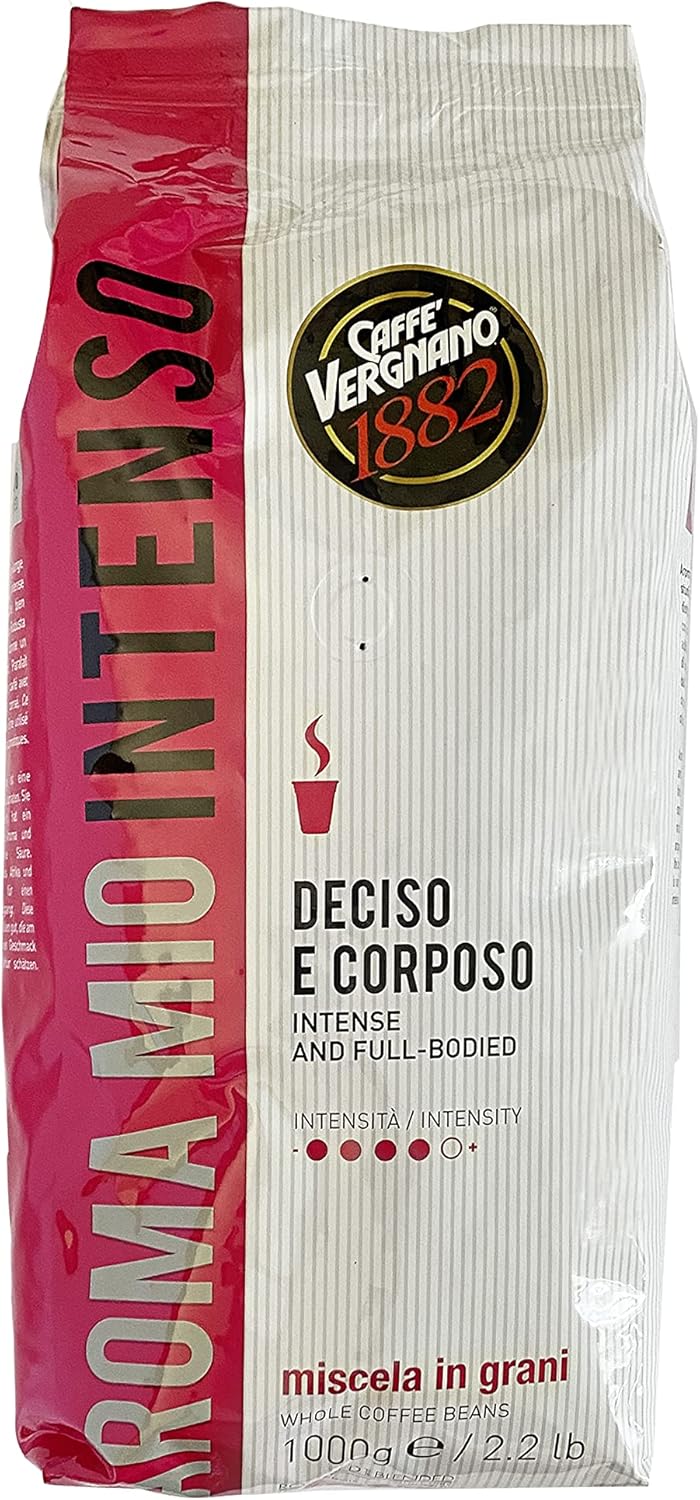 1882 – Café en grains Aroma Mio Intenso – Paquet de 1 kg 1 kg (Lot de 1)
