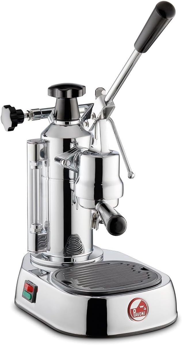 La Pavoni Europiccola Lusso EL Semi-automatique Machine à expresso 0,8 L, Marron