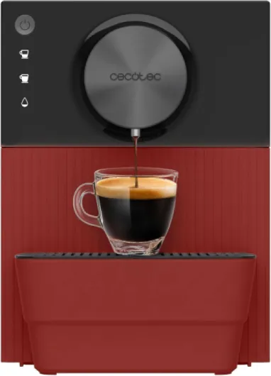 Machine à Café Superautomatique Compacte Cremmaet Cube Rouge - 1350W, Professionnelle, Système de Pressage, Pré-Infusion, 19 Bars, Système Thermoblock, 5 Niveaux de Mouture, Contrôle Tactile Cremmaet Cube Red