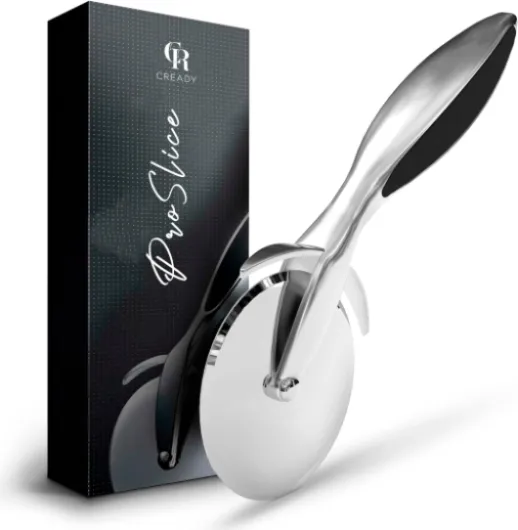 Proslice - Roulette à pizza inox premium - Coupe pizza avec manche antidérapant - Couteau pizza pro - Pizza accessoire - Coupe Pizza Roulette - Roulette pizza professionnel solide et efficace