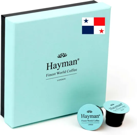 100% Café Geisha du Panama - Capsules de café fraîchement torréfié, compatibles avec les machines Nespresso Original Line - Coffret avec 20 capsules