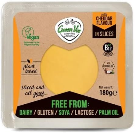 Tranches de fromage cheddar végétalien 180g