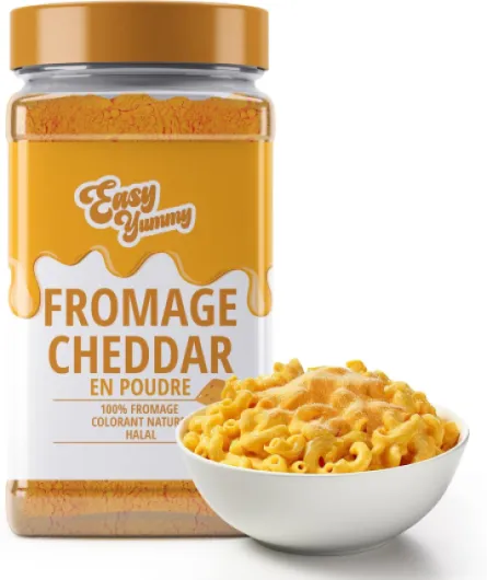Fromage Cheddar en Poudre (300g), Assaisonnement Polyvalent - Pour Recettes, Sauces, Pâtes