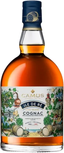 Brandy Cognac Île de Ré Fine Island Nouveau Pack avec coffret - 70cl 40° - Maison Indépendante Depuis 1863 - Un Cognac avec un profil de goût marin unique et distinctif, 700 milliliters
