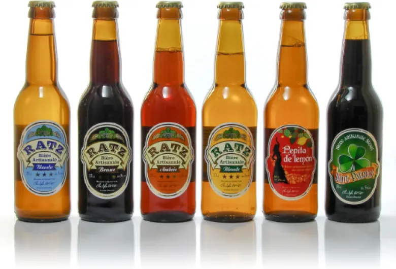 Lot de Bières artisanales du Quercy Brasserie Ratz, 6x33cl