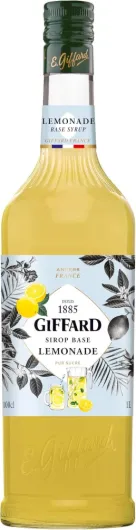 Sirop Base Lemonade - Pour Citronnade - Recette et Fabrication Françaises - Rafraîchissant et Gourmand - 1 Litre 1 l (Lot de 1)