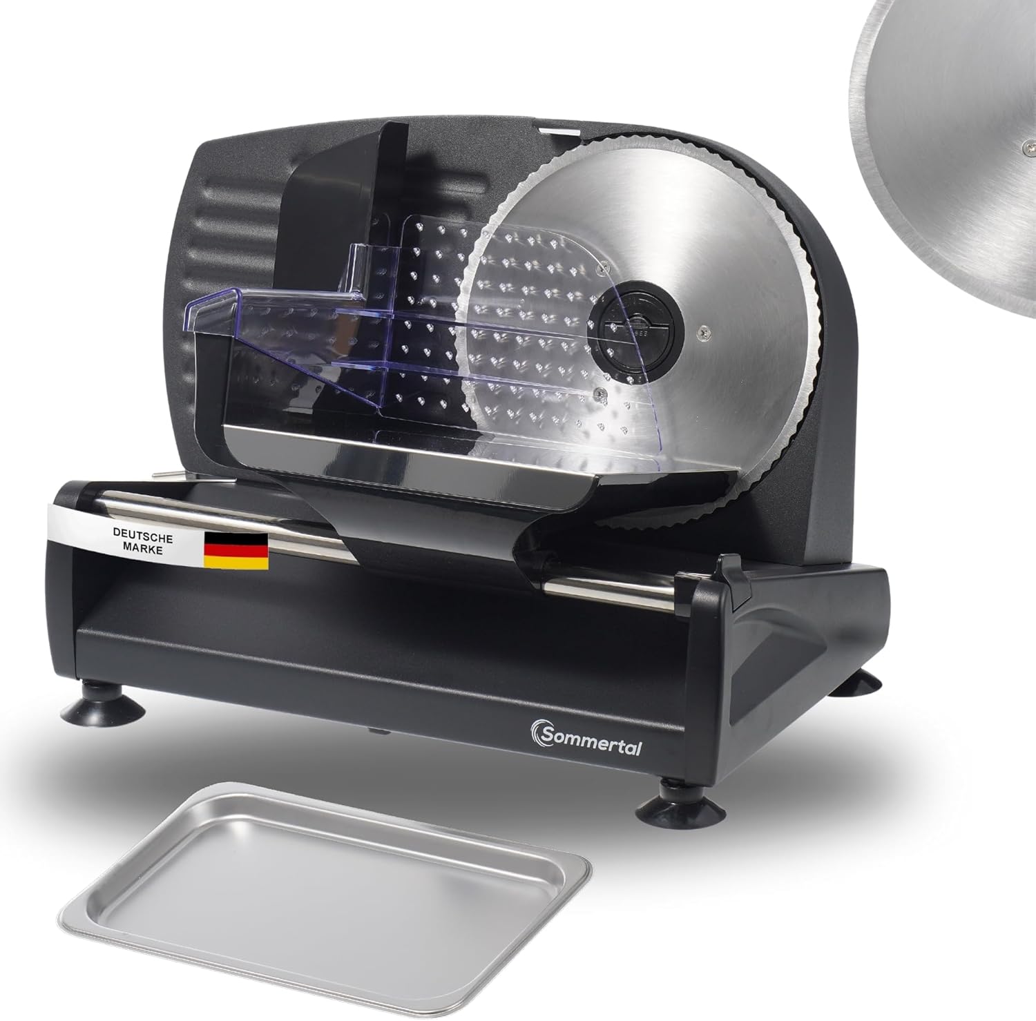 Affettatrice AS190 DUAL 200 W en acier inoxydable avec coupe ondulée et coupe lisse, gain de place, trancheuse électrique, affûteuse pour pain, professionnelle, moderne, 0-15 mm