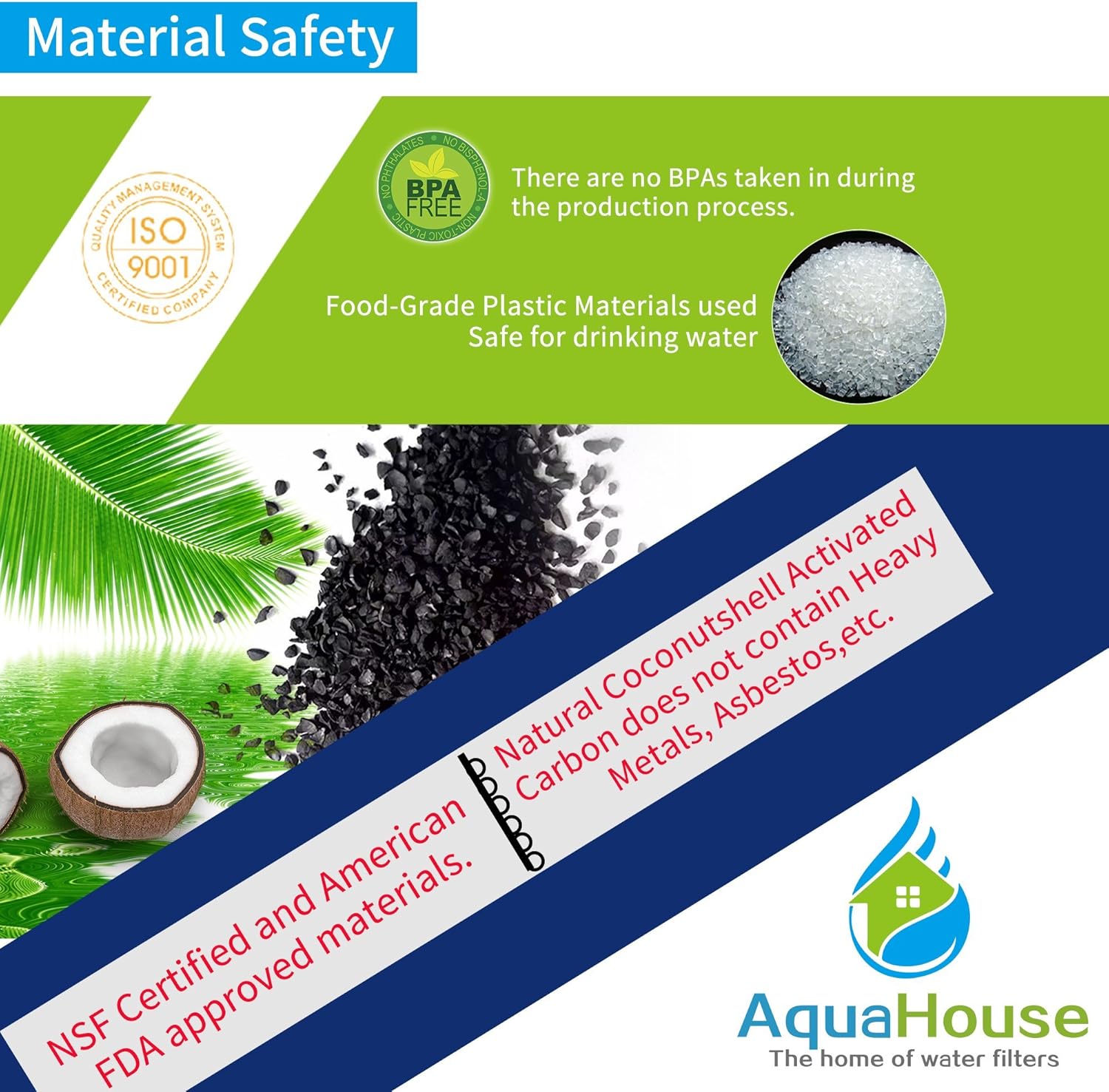 AquaHouse 6X AH-CJW Compatible pour Jura White Filtre à Eau Cartouche Machine à café