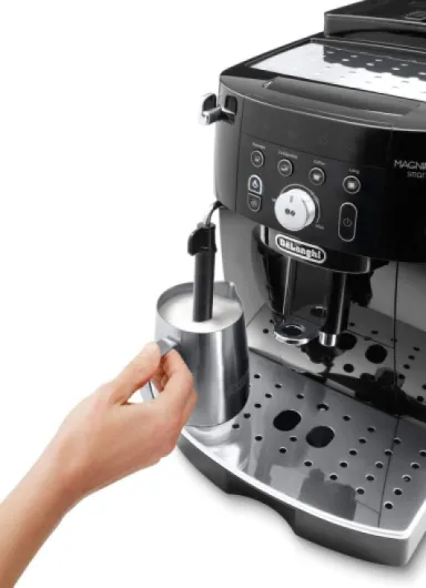 De'Longhi Magnifica S Smart Machine a Café Grain ECAM230.13.B, Machine Expresso et Cappuccino, 1.8L, 1450W, Noir [Exclusif Amazon] Panneau Tactile Doux /4 Boissons