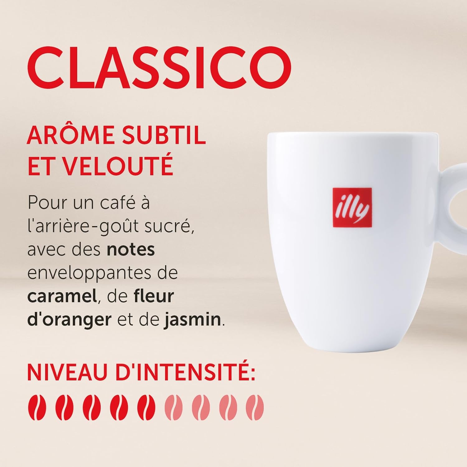 , Café Moulu Filtre CLASSICO, 100% Arabica avec des Notes de Caramel, Fleur d'Oranger et Jasmin, Goût Doux et Arrière-goût Sucré, 1 Boîte de 250g 250 g (Lot de 1)