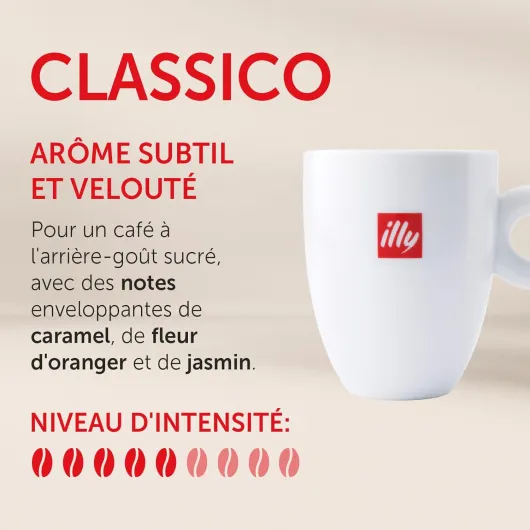 , Café Moulu Filtre CLASSICO, 100% Arabica avec des Notes de Caramel, Fleur d'Oranger et Jasmin, Goût Doux et Arrière-goût Sucré, 1 Boîte de 250g 250 g (Lot de 1)
