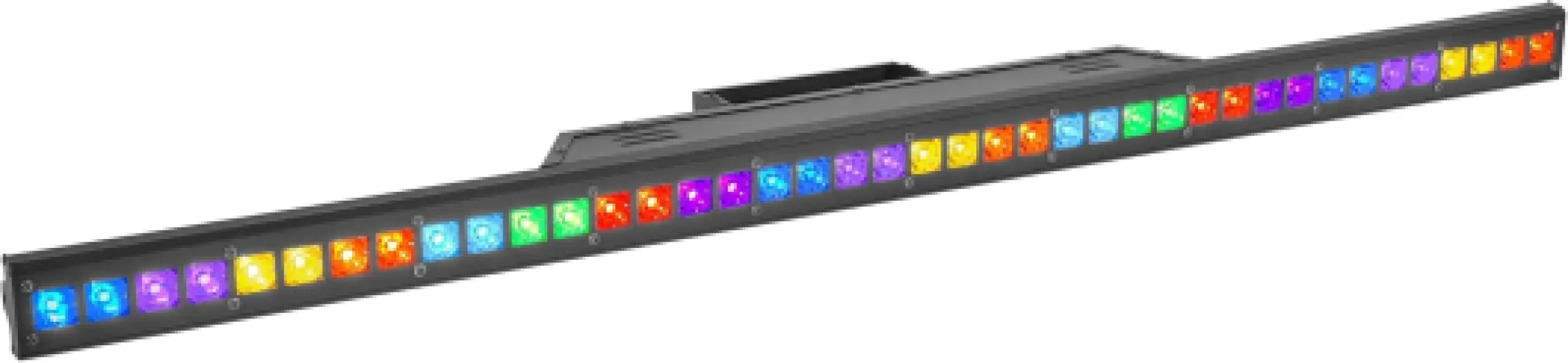 Beam Bar Barre LED Beam 40 pixels RGB 3 W, contrôle DMX étendu, chenillards intégrés, détection musicale et programmes automatiques – idéale pour scène, DJ mobile, ou installation dynamique