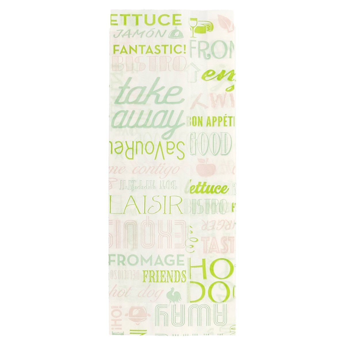 García de Pou 229.25 Sacs Sandwich "Parole" 34 G/M2 9+4X22 Cm Blanc Parch.Ingraissable 500 unités