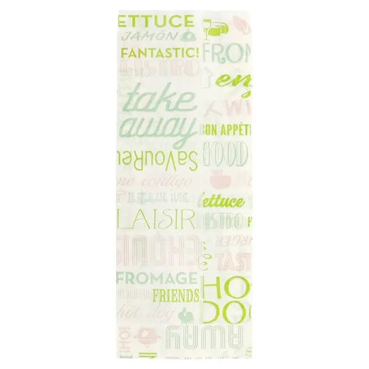 García de Pou 229.25 Sacs Sandwich "Parole" 34 G/M2 9+4X22 Cm Blanc Parch.Ingraissable 500 unités