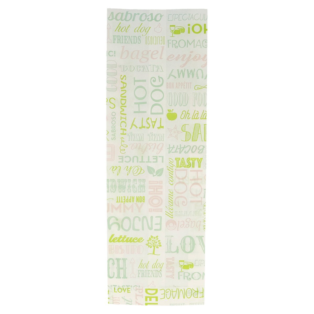 García de pou - 500 unité - Sacs Baguettte Garni 'Parole' 32 G/M2 12+4X35 Cm Blanc Parch.Ingraissable