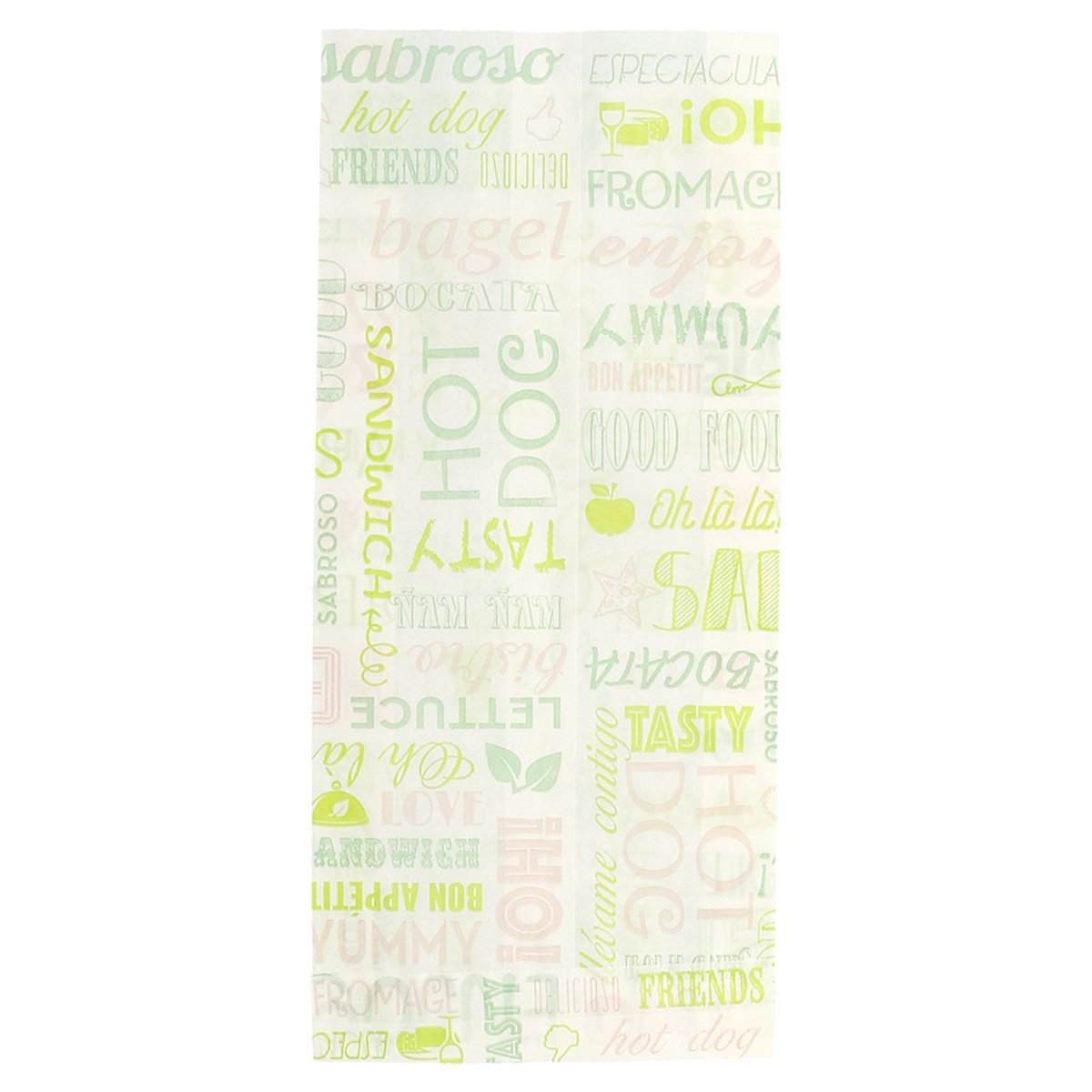 García de Pou - 500 unité Sacs Sandwichs 'Parole' 32 G/M2 12+4X26 Cm Blanc Parch.Ingraissable