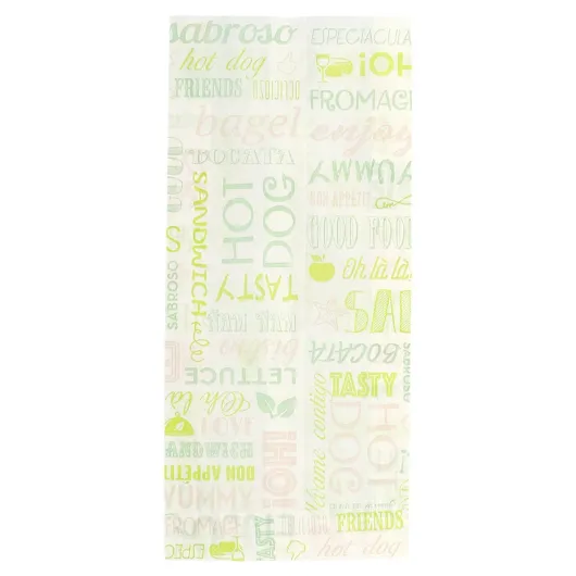 García de Pou - 500 unité Sacs Sandwichs 'Parole' 32 G/M2 12+4X26 Cm Blanc Parch.Ingraissable