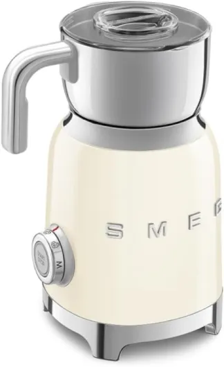 , Mousseur à Lait Multifonction MFF11CREU, avec Système à Induction, 6 Programmes Prédéfinis, une Fonction Manuelle, Carafe Amovible 600 ml, Bouchon Doseur, Range Cordon Intégré, 500 W, Crème