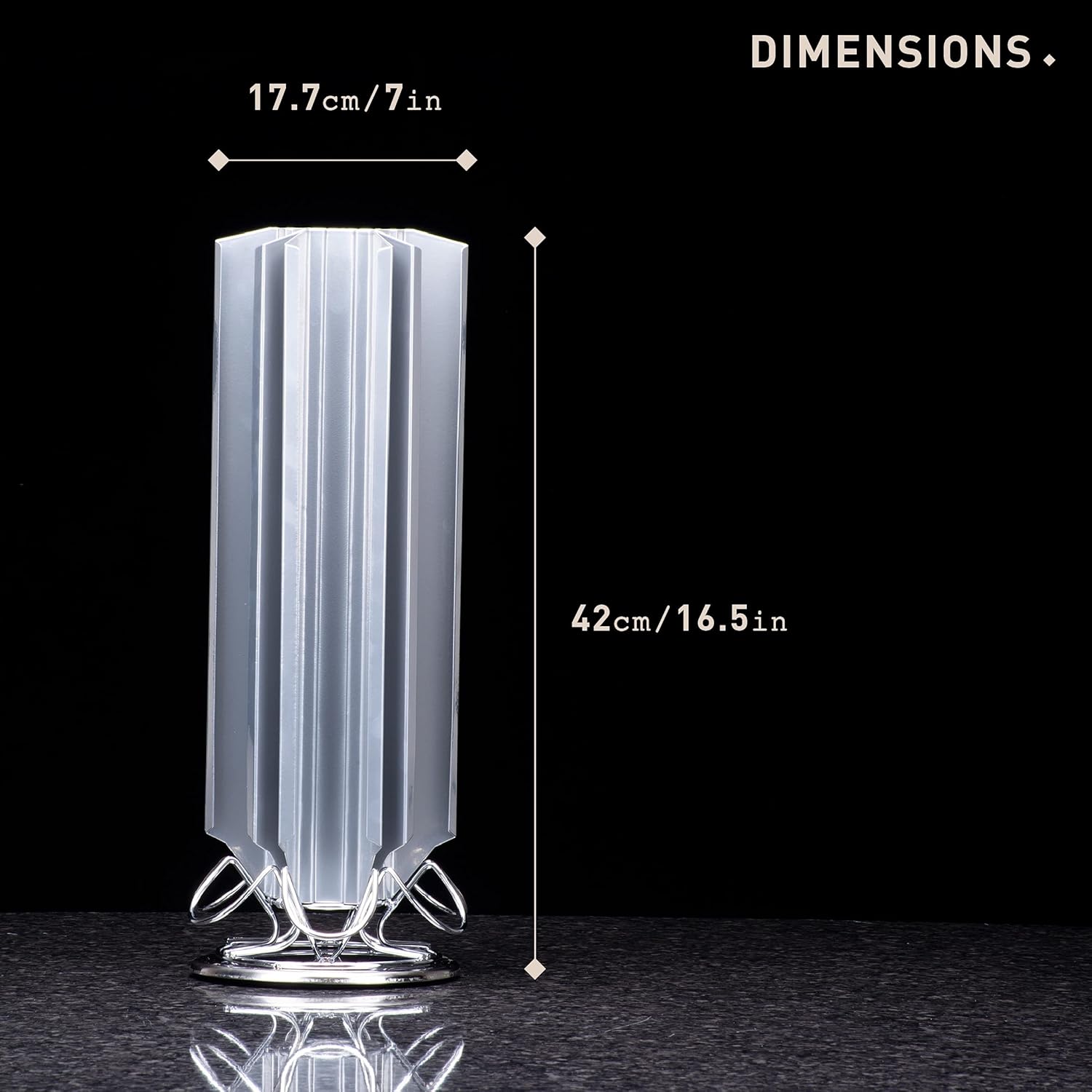 Support rotatif pour 48 dosettes Dolce Gusto – Compatible avec Dolce Gusto – Rangement de capsules de café, organisateur et distributeur – Support rotatif – Finition chromée moderne et 48 Blade