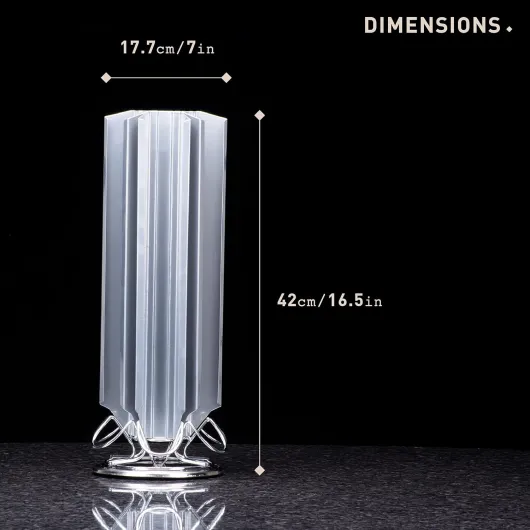 Support rotatif pour 48 dosettes Dolce Gusto – Compatible avec Dolce Gusto – Rangement de capsules de café, organisateur et distributeur – Support rotatif – Finition chromée moderne et 48 Blade