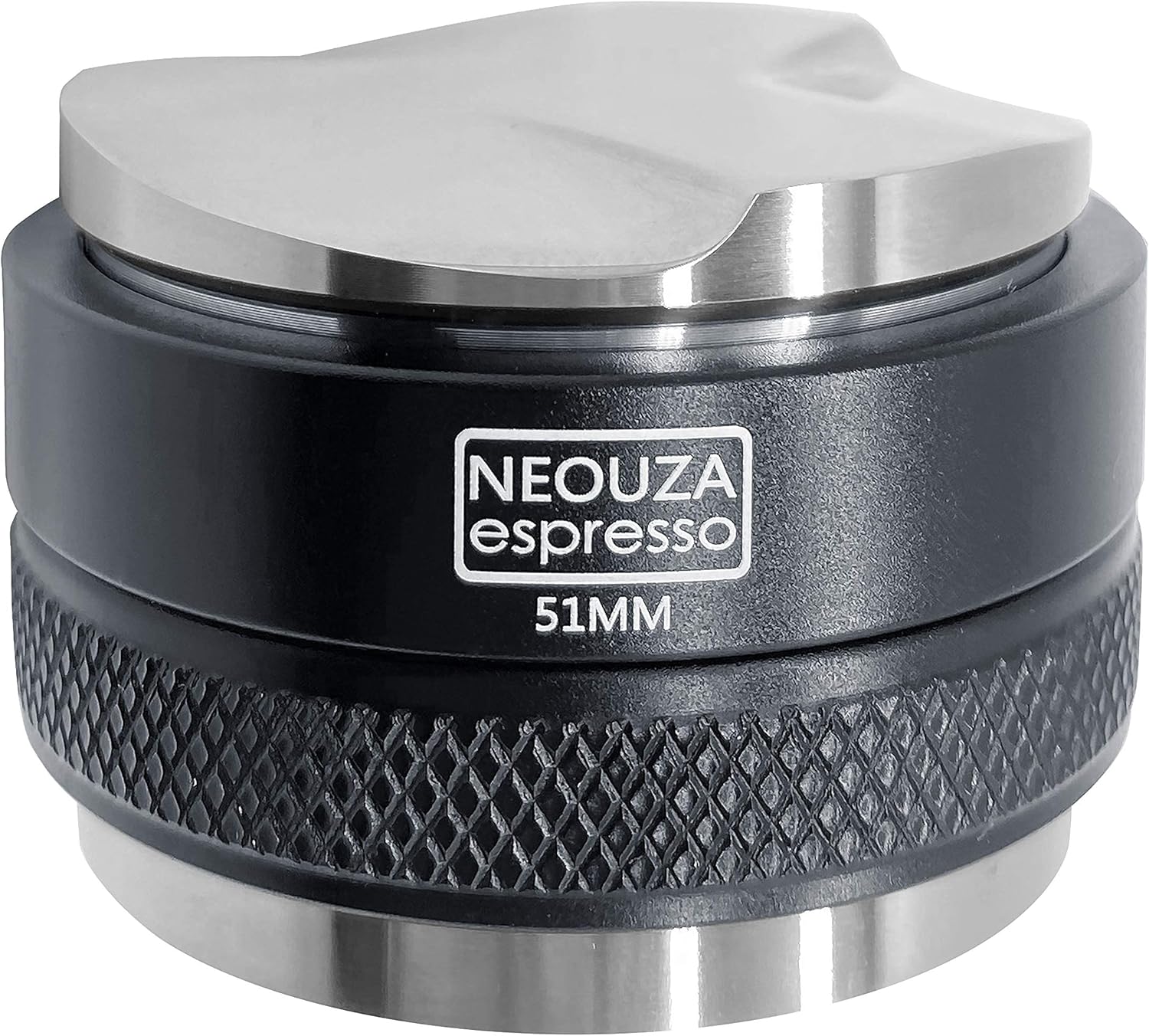 Distributeur de café et presse à café 2 en 1 51 mm - Double tête - Convient pour les portafiltres Delonghi Breville de 51 mm Dual-Head Leveler