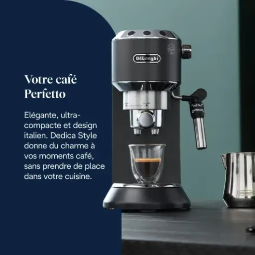 Test De’Longhi Dedica Style : L'expresso compact qui trouve sa place en cuisine