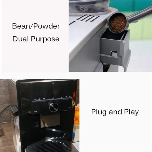 Machine à café entièrement automatique Machine à café américaine en grains de café, broyage et préparation du café, bureau/ménage, 110 V ~ 240 V, (1800 ml) Matériau PP, puissance 1700 W (couleur : A