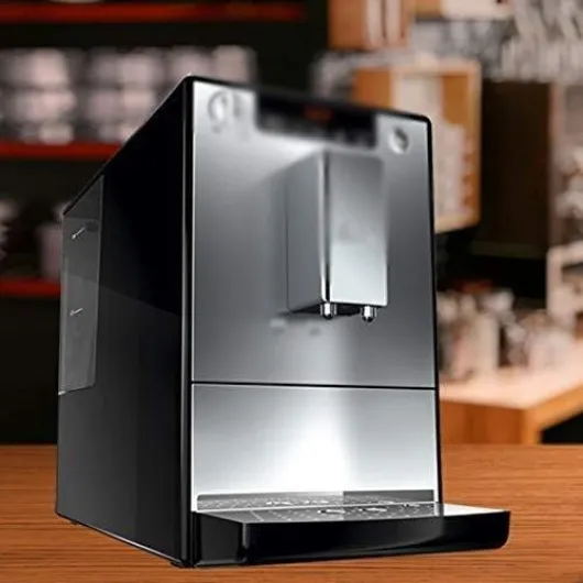 Machines à café Machine à expresso, machine à café entièrement automatique, broyeur, machine à café, machine à café filtre grand public et commerciale, 200 mm × 455 mm × 325 mm, noir et argent (coul