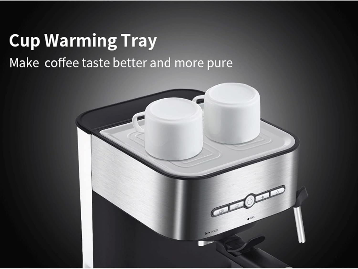 Machines à café intégrées Machine à café expresso semi-automatique Cafetière avec mousseur à lait Cafétéria Cappuccino Eau chaude Vapeur (Couleur : CM6866 N BCG300, Taille : UK) (Cm6866 N Bcg300 AU)