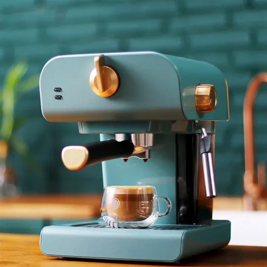 GaRcan Machines à café intégrées Cafetière Machine à café à vapeur semi-automatique domestique (Couleur: Vert, Taille: AU) (Vert US) Green US