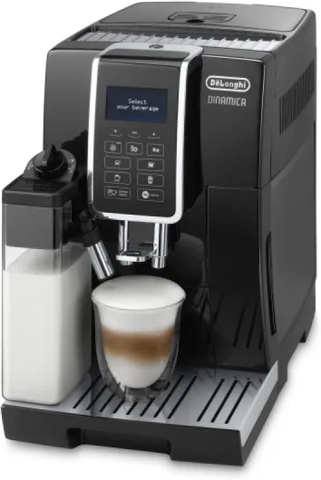 De'Longhi Dinamica Machine a Café Grain ECAM350.55.B Cappuccino et Expresso, 1.8L, Noir Noir Unique