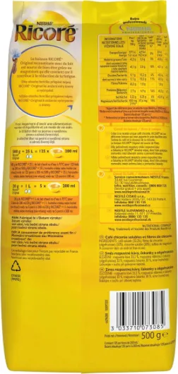 NESTLÉ RICORÉ Original - Substitut de Café - Café Chicorée Soluble - Sachet de 500g