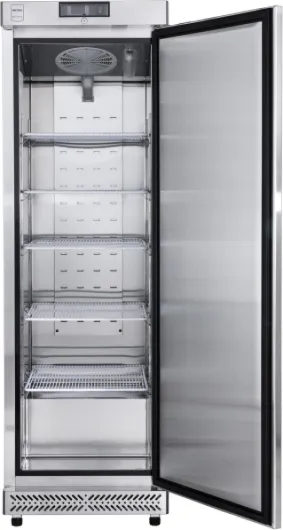 Réfrigérateur pro GRE6400S, Acier inoxydable, 59.5 x 64 x 188.5 cm, 240 L, ventilateur statique, 300 W, serrure, argent 240 L Argenté