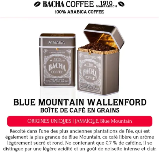 Blue Mountain Wallenford Origine Unique Collection Signature Nomad, Grains Entiers 100% Arabica, Torréfaction Medium, 250g 1 Blue Mountain