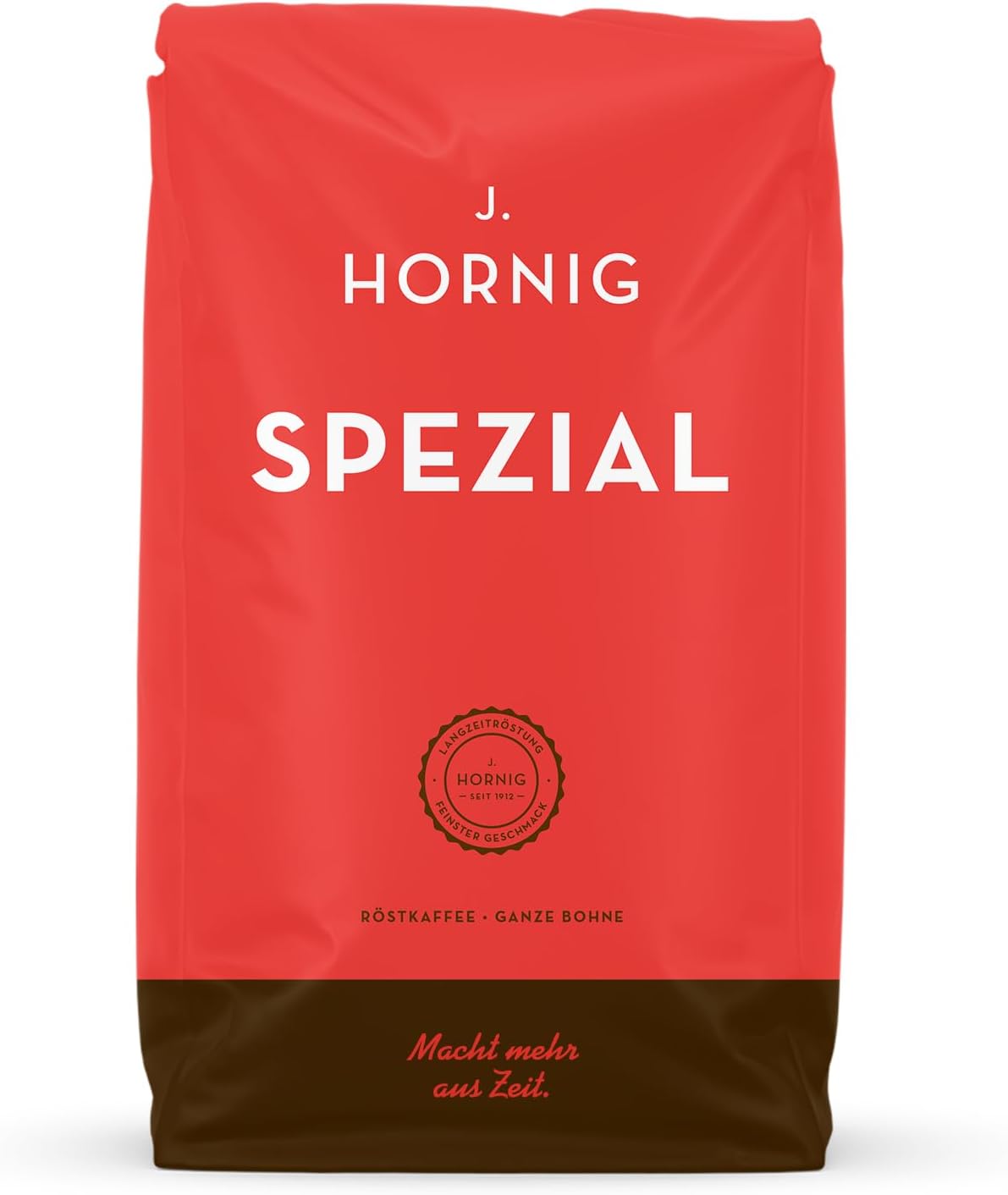 J - Hornig Café en grains, Spécial, 500g de grains entiers, saveur douce, goût chocolaté, pour machines à café automatiques, cafetières filtres et cafetières à expresso Spécial 500 g (Lot de 1)