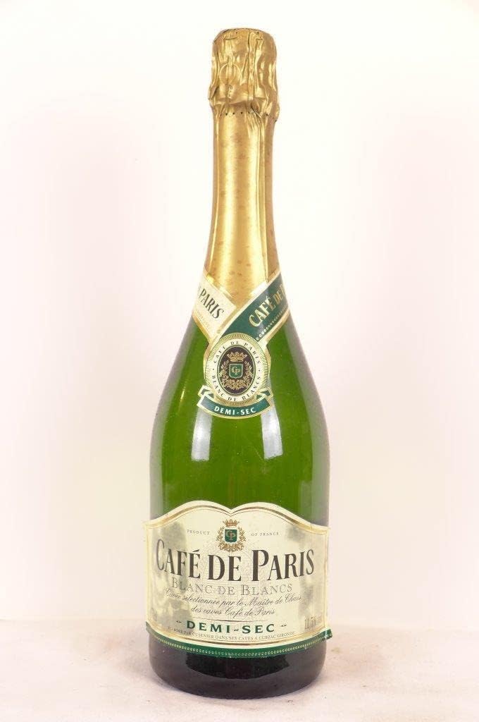 Café de paris demi-sec blanc de blancs (non millésimé années 1990 à 2000) pétillant années 90 - mousseux