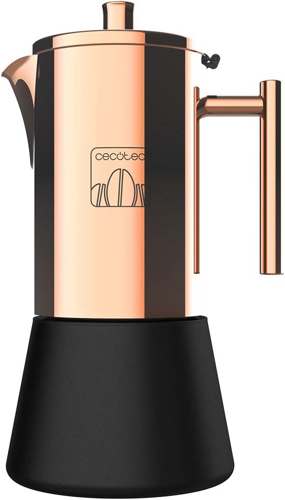 Cafetière italienne Moking 1000 - Acier inoxydable, Design élégant, Convient au lave-vaisselle, Capacité de 500ml, Compatible avec cuisine à gaz, électrique ou vitrocéramique (Moking 200) 18 x 11 x 11 cm