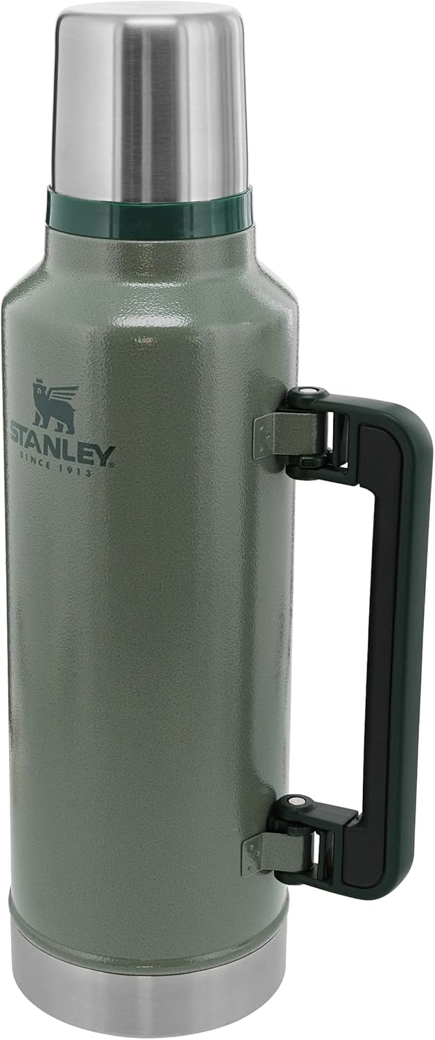 Classic Legendary Thermos 1.9L - Maintient la Température 45h (Chaud/Froid) - Bouteille Isotherme - Sans BPA - Gourde Isotherme en Acier Inoxydable - Gourde Inox - Hammertone Green 1900 ml Hammertone Green