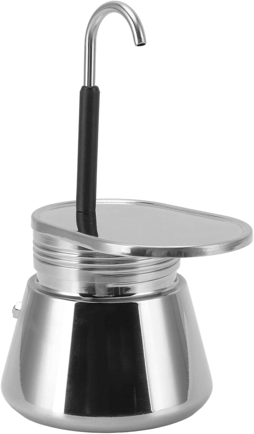 Marmite à moka, acier inoxydable, grande capacité, type italien, cafetière artisanale, compacte, durable, facile à utiliser, cafetière espresso, cafetière pour planchers, poêle à moka pour la maison.